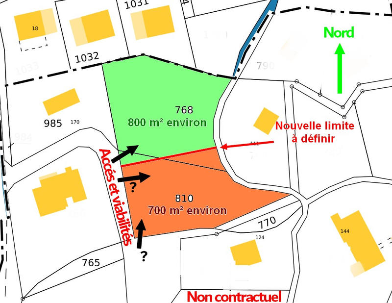 Terrain constructible - 700 m²