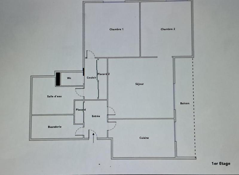 Appartement - 62 m² - 3 pièces