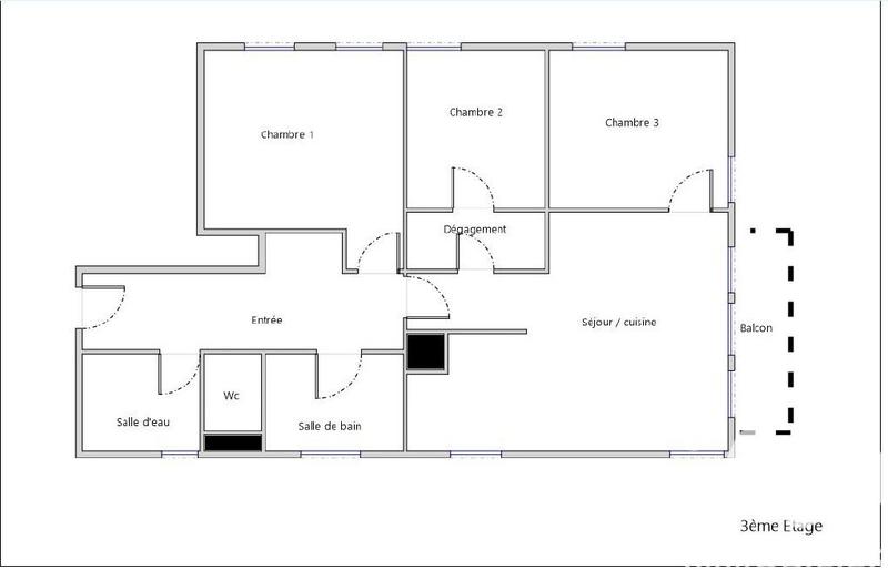 Appartement - 86 m² - 4 pièces