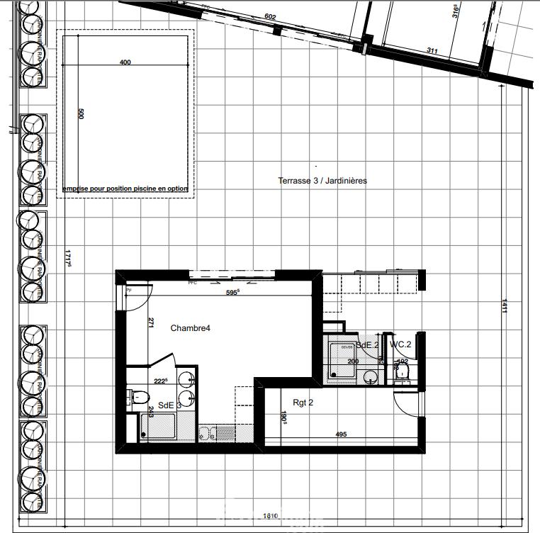 Appartement - 61 m² - 3 pièces