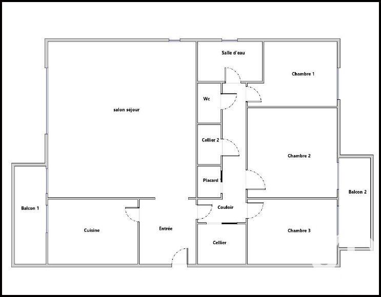 Appartement - 103 m² - 4 pièces