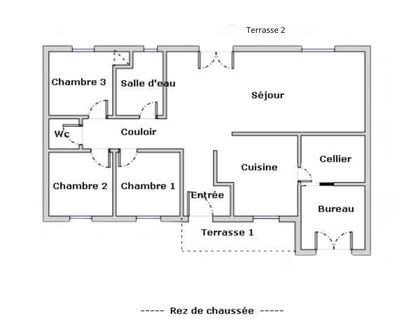 Maison - 103 m² - 4 pièces