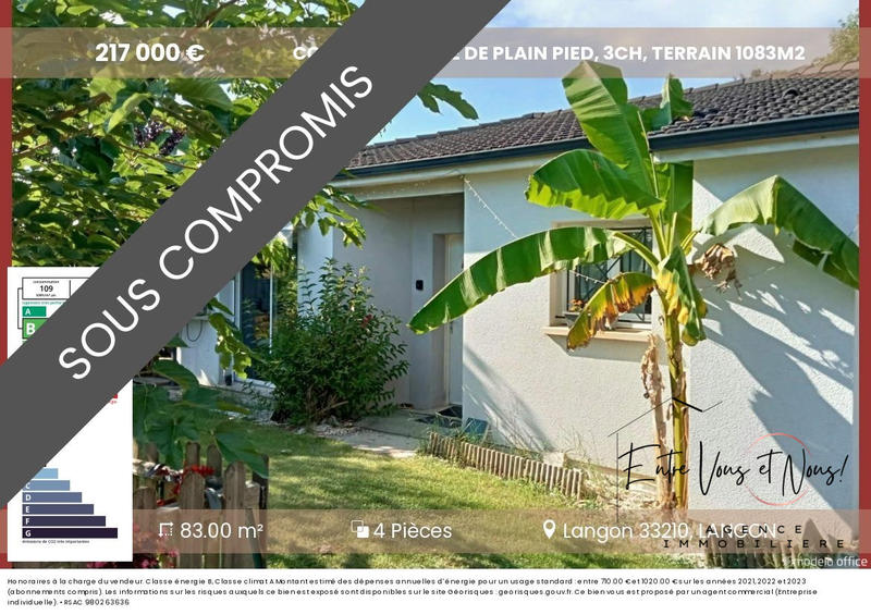 Maison contemporaine - 83 m² - 4 pièces