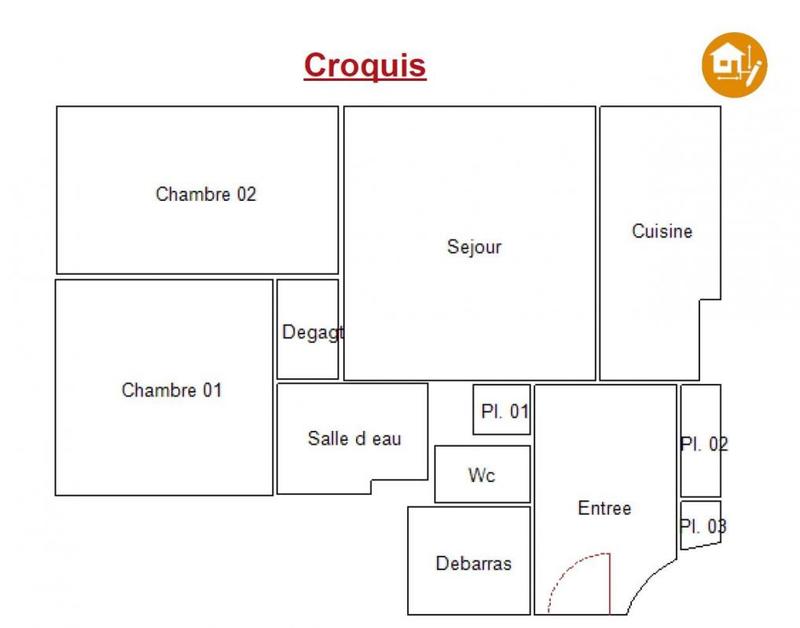 Appartement - 54 m² - 3 pièces