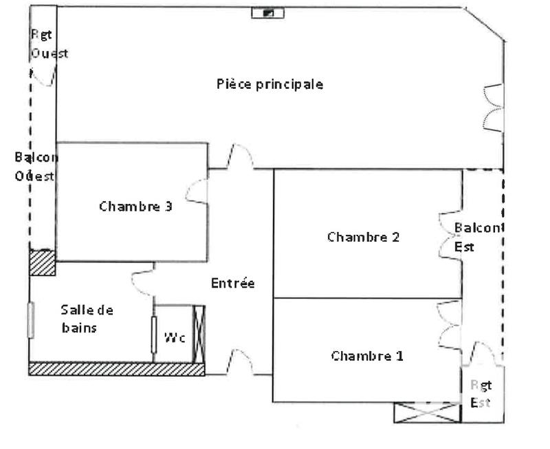 Appartement - 100 m² - 5 pièces