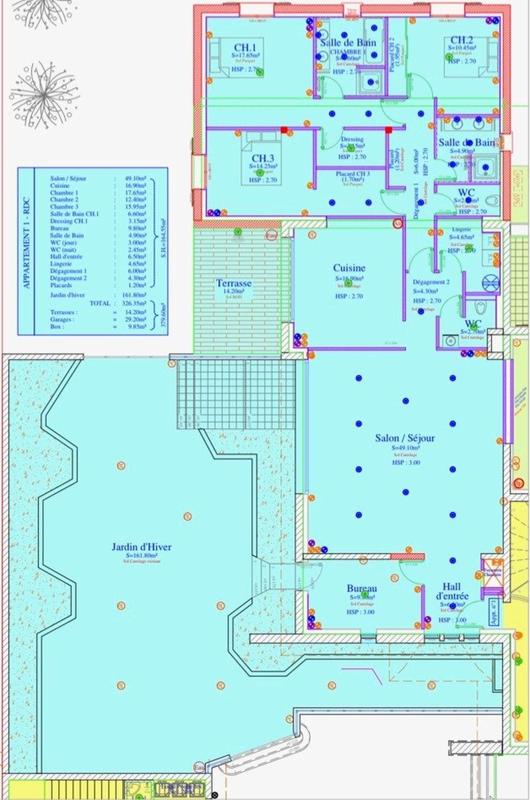 Appartement - 164 m² - 4 pièces