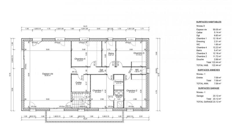 Maison - 122 m² - 5 pièces