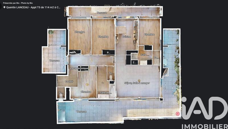 Appartement - 114 m² - 5 pièces