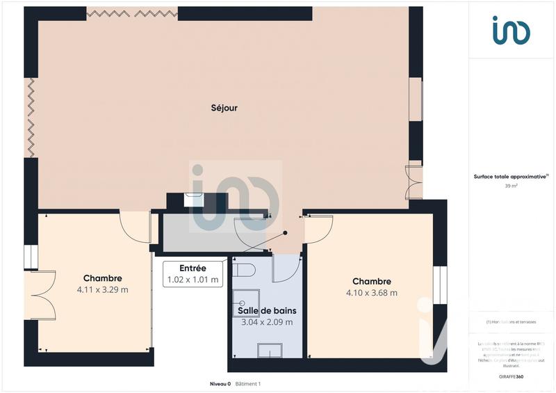 Maison - 102 m² - 3 pièces