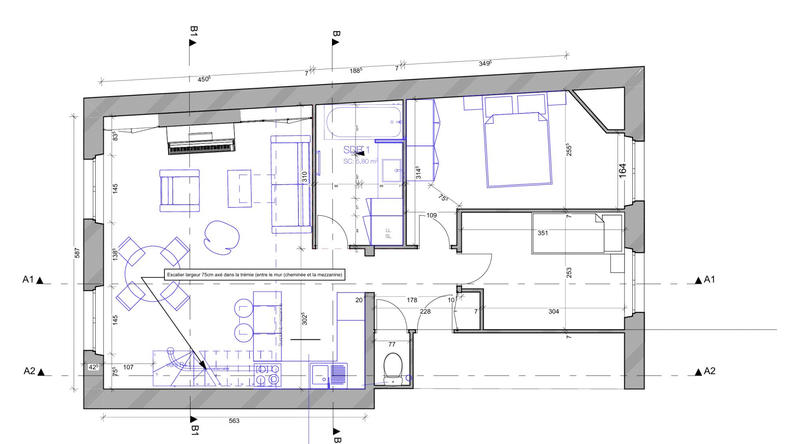 Appartement - 92 m² - 4 pièces