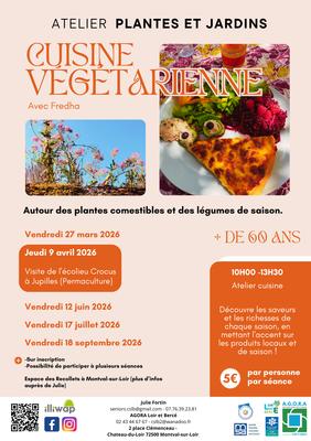 Atelier plantes et jardins Cuisine végétarienne