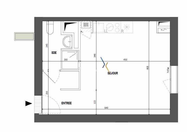 Appartement - 28 m² - 1 pièce