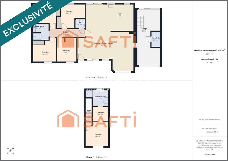 Maison - 180 m² - 7 pièces