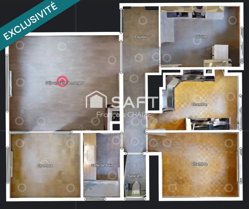 Appartement - 80 m² - 4 pièces