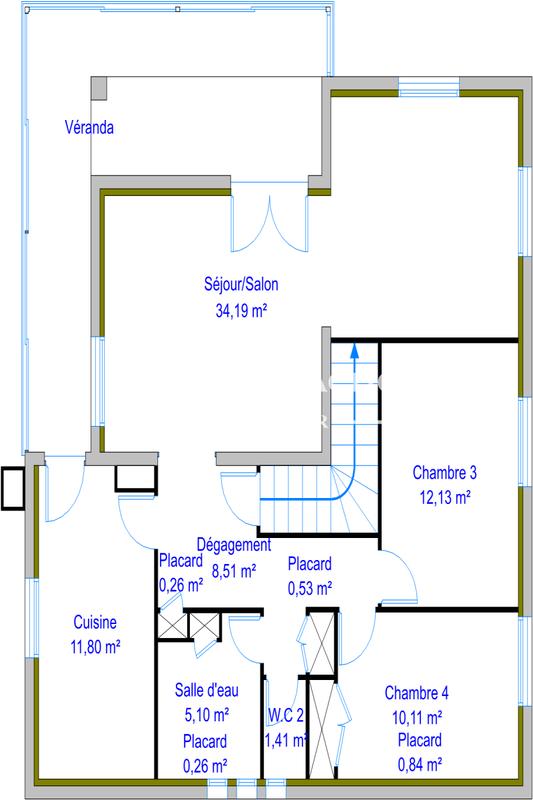 Maison - 110 m² - 6 pièces