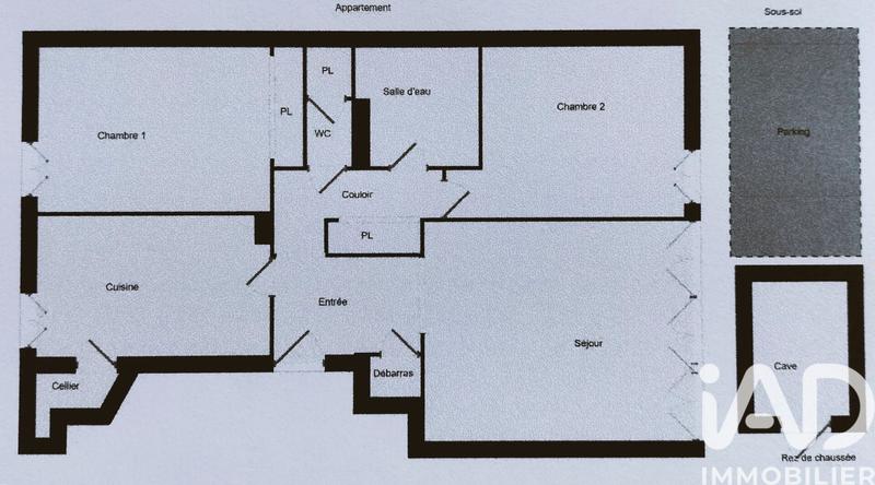 Appartement - 73 m² - 3 pièces