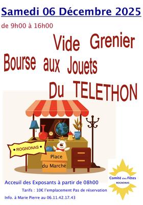 Bourse aux jouets - vide grenier du téléthon