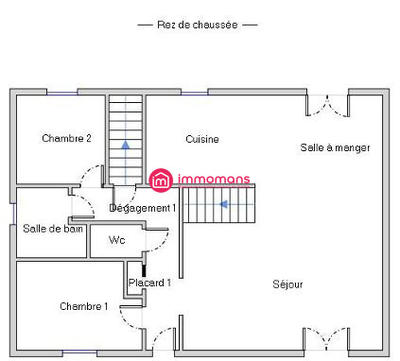 Maison - 88 m² - 5 pièces