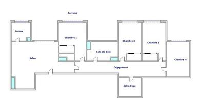 Appartement - 102 m² - 5 pièces