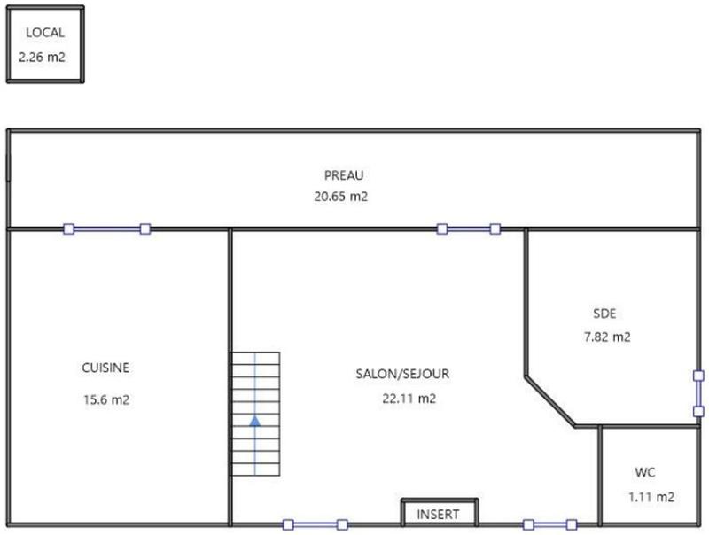Maison - 92 m² - 5 pièces