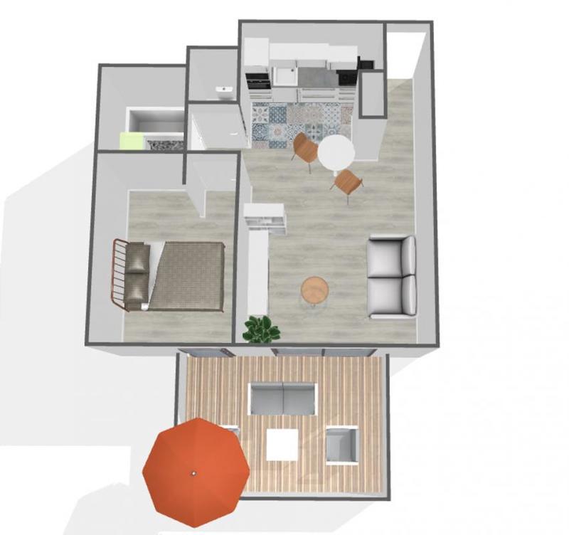 Appartement - 38 m² - 2 pièces