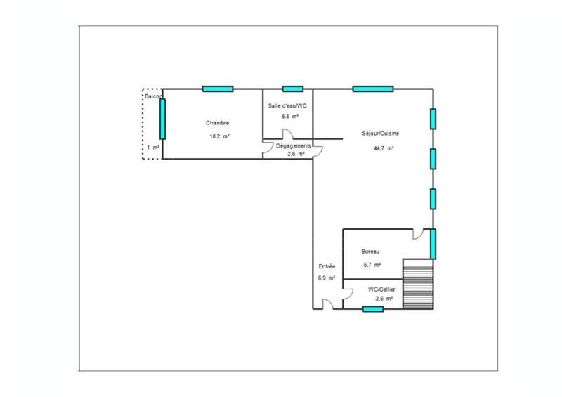 Appartement - 88 m² - 3 pièces