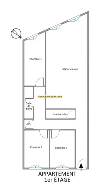 Appartement - 108 m² - 3 pièces