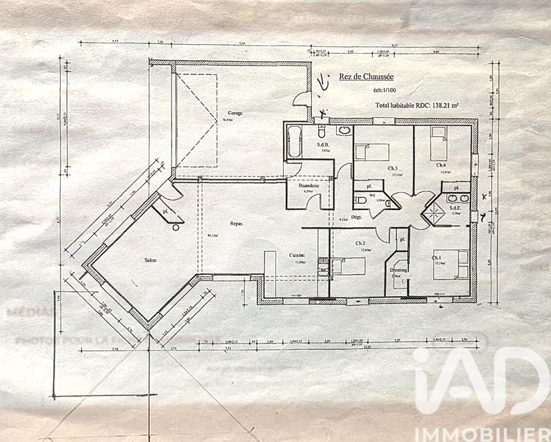 Maison - 138 m² - 6 pièces