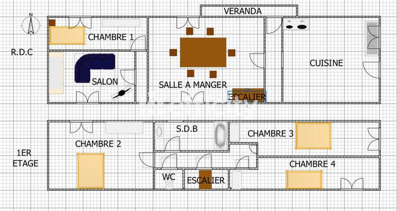 Maison - 110 m² - 7 pièces