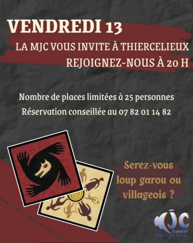 Soirée loup-garou à la Mjc !