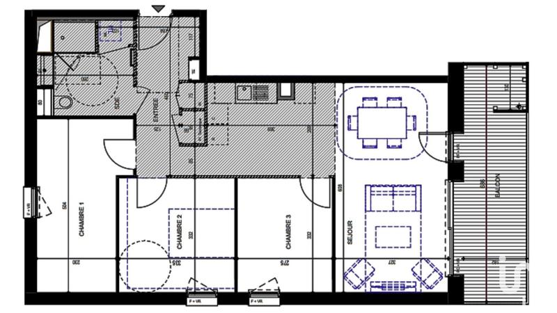 Appartement - 77 m² - 4 pièces
