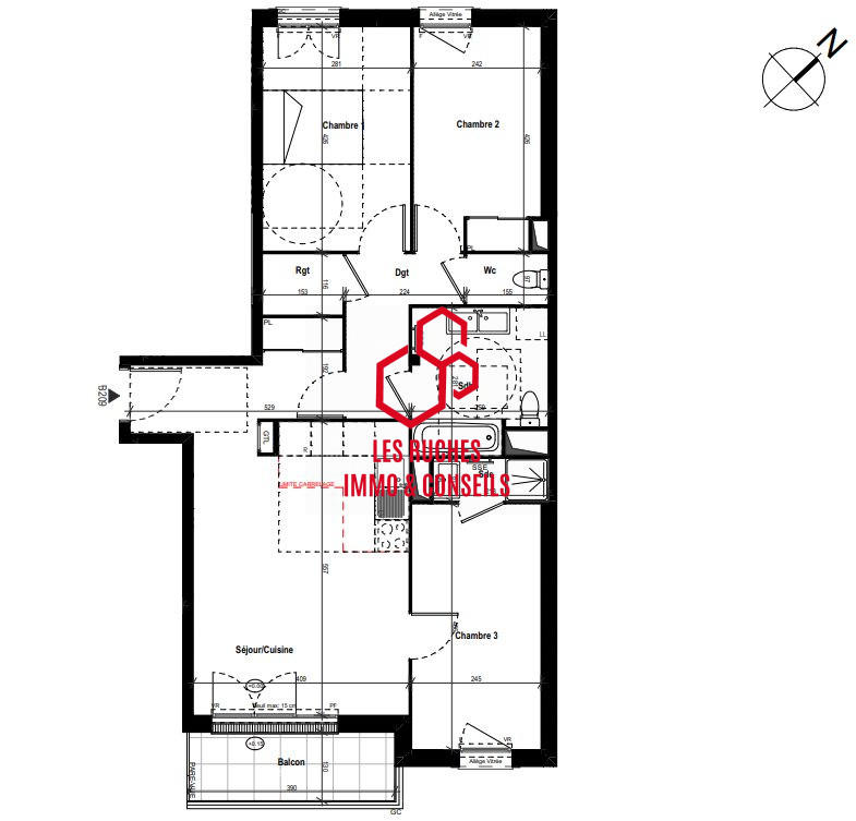 Appartement - 78 m² - 4 pièces