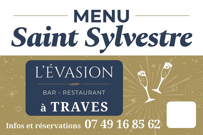 Menu de la Saint Sylvestre à Traves