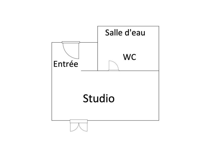 Appartement - 20 m² - 1 pièce