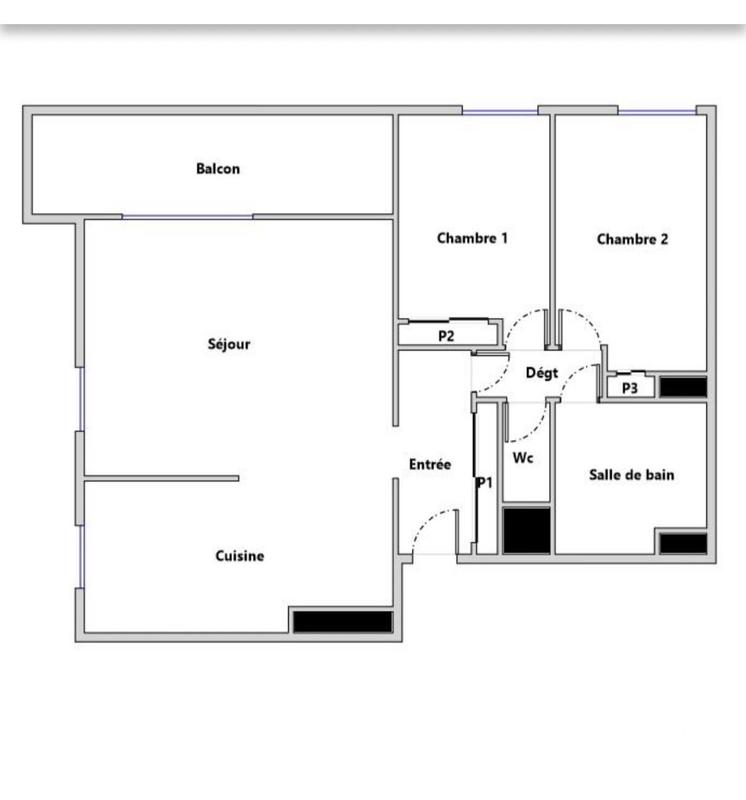 Appartement - 68 m² - 3 pièces