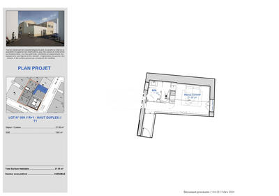 Appartement - 26 m² - 1 pièce