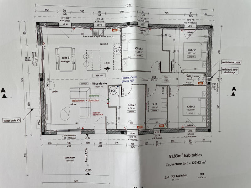 Maison - 92 m² - 4 pièces