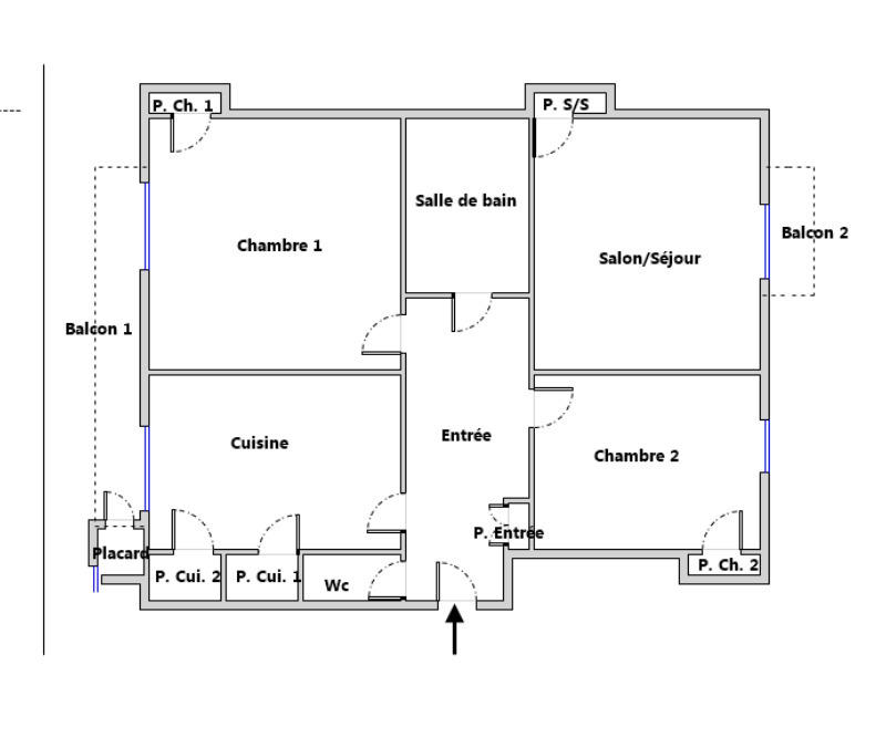 Appartement - 71 m² - 3 pièces