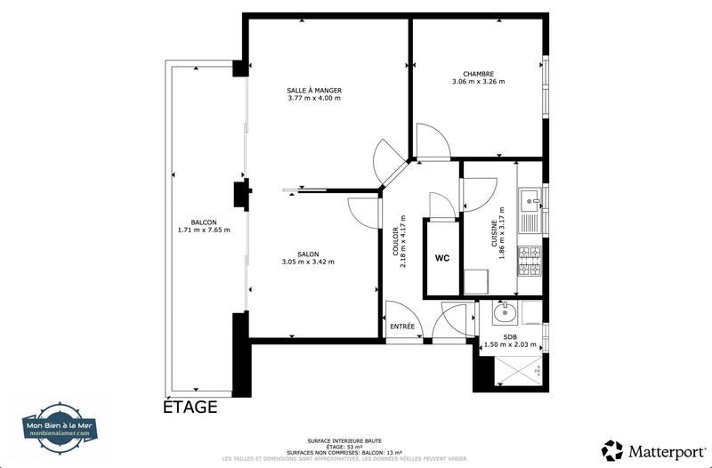 Appartement - 51 m² - 3 pièces