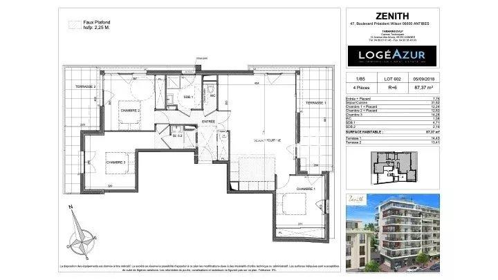 Appartement - 87 m² - 4 pièces