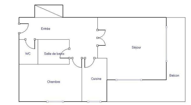 Appartement - 49 m² - 2 pièces