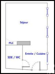 Appartement - 21 m² - 1 pièce