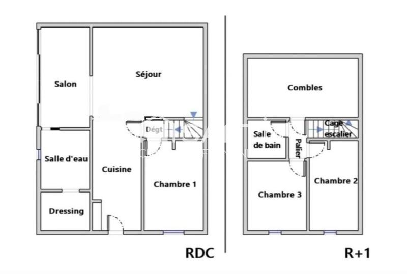 Maison de village - 110 m² - 5 pièces