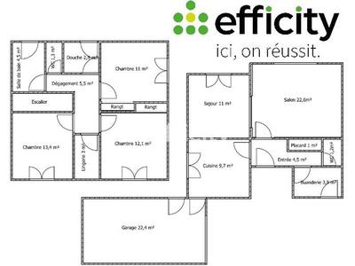 Pavillon - 99 m² - 5 pièces