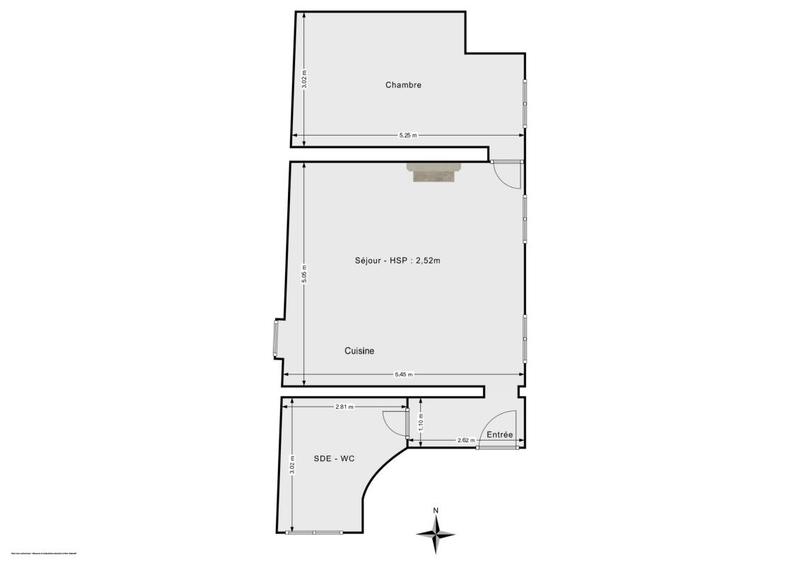Appartement - 53 m² - 2 pièces