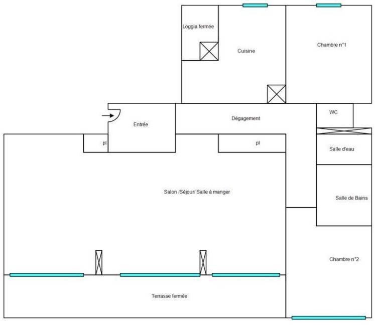 Appartement - 119 m² - 5 pièces