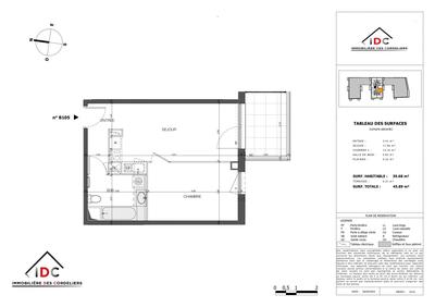 Appartement - 40 m² - 2 pièces