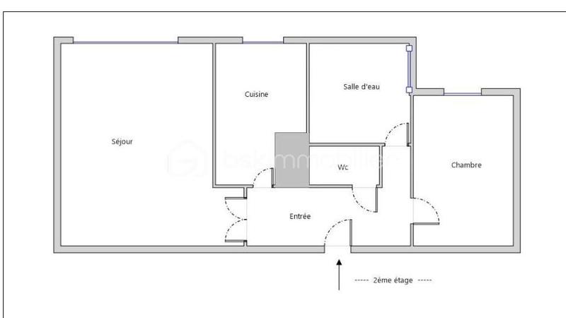Appartement - 49 m² - 2 pièces