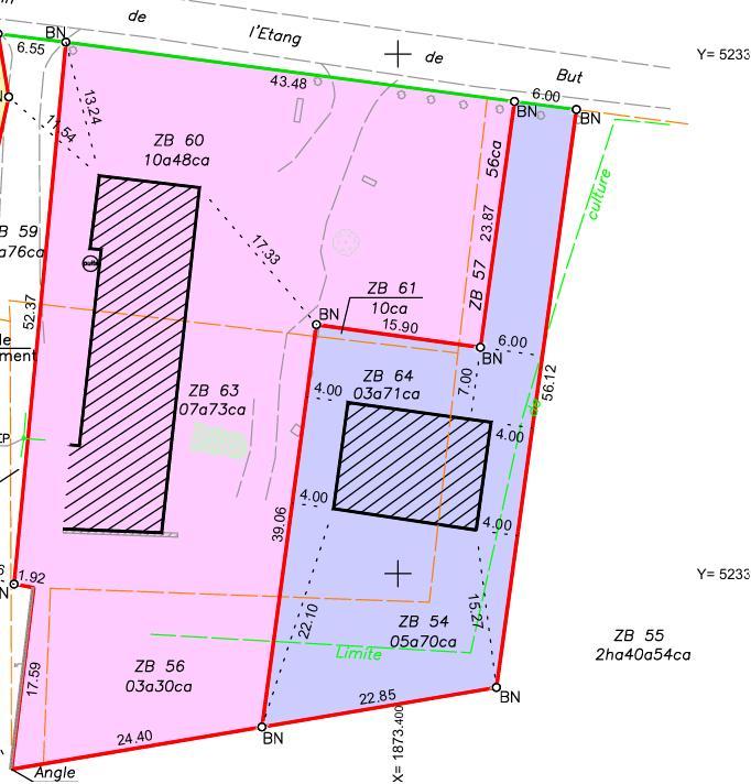 Terrain constructible - 941 m²