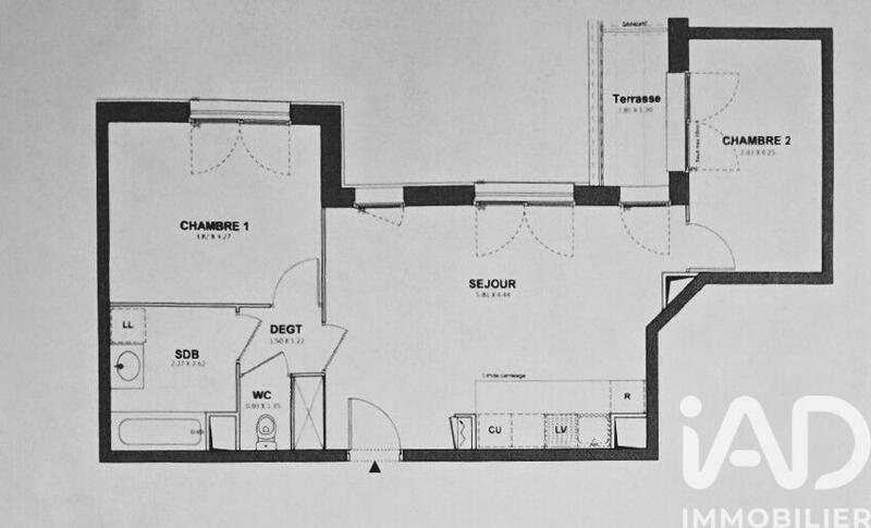 Appartement - 58 m² - 3 pièces